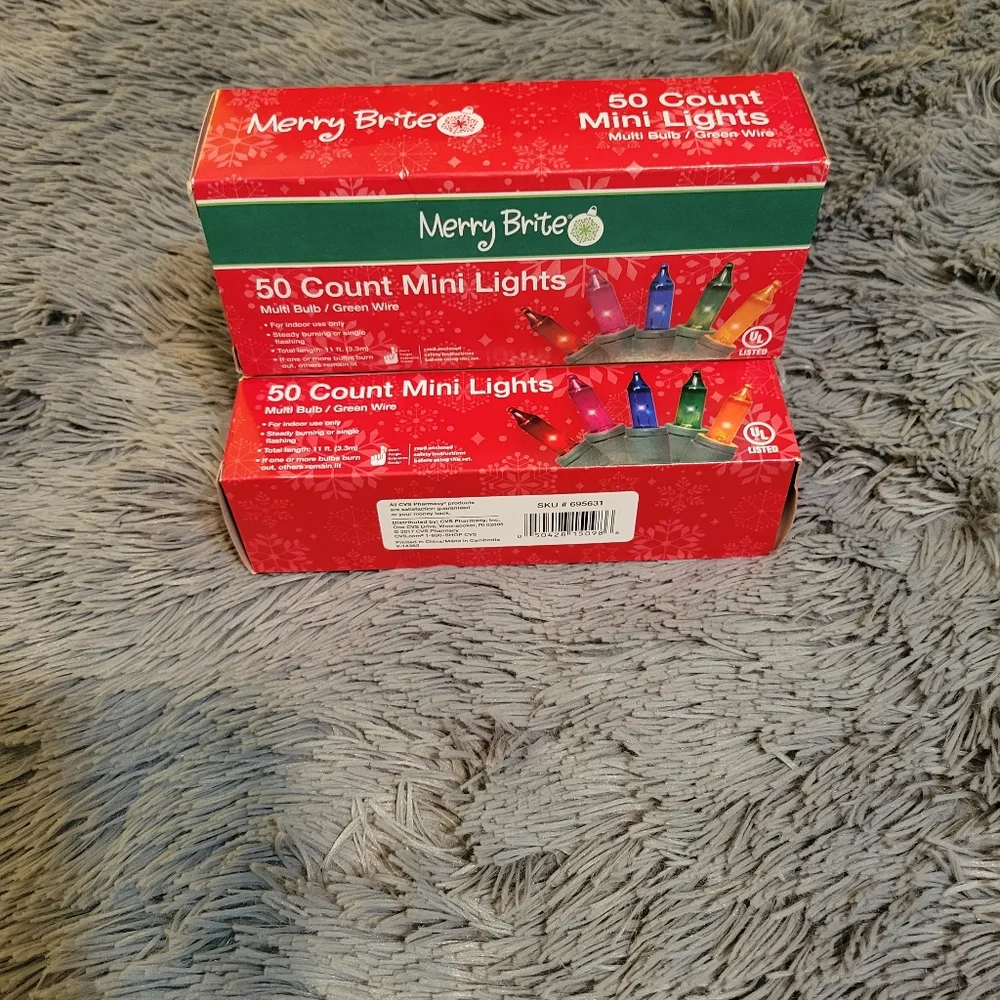 Merry Bright 50 Count Multi- Color Mini Lights.